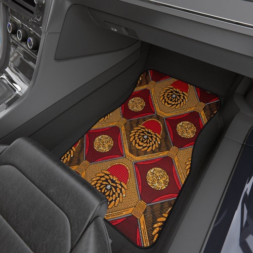 Ankara African Print Car Mats (Set of 4) - shops Igbo Lion