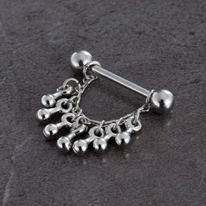 14G Nipple Barbell,316L Stainless Steel, Nipple Ring,Nipple Barbell,Nipple Piercing,Nipple Jewelry,nipple Shield,Gift