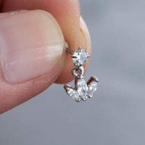 20G Zircon Cartilage Earring 16g Helix Earring Helix Piercing Cartilage stud Cartilage Piercing, Earring