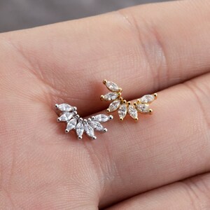 20G Zircon Stud Earrings, Ear, Cartilage, Helix Earring, Tragus ,Stud Earrings,Best gift for her