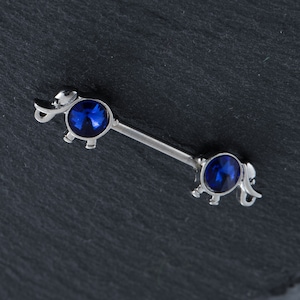 2Pcs 14G Elephant Nipple Barbell,316L Stainless Steel, Nipple Ring,Nipple Barbell,Nipple Piercing,Nipple Jewelry,nipple Shield,Gift