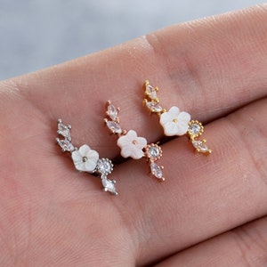20G Zircon Stud Earrings, Ear, Cartilage, Helix Earring, Tragus ,Stud Earrings,