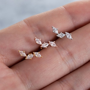 20G Zircon Stud Earrings, Ear, Cartilage, Helix Earring, Tragus ,Stud Earrings,