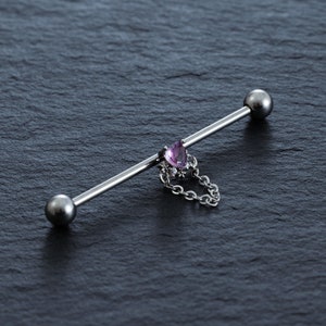 14G 316L Surgical Steel Heart Industrial Barbell,ear piercing,cartilage earrings,Industrial Barbell,barbells,earrings,ear jewelry,Gift