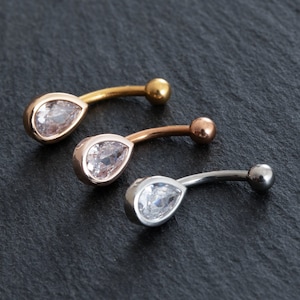 16g CZ Droplet eyebrow, Eyebrow ring,rook barbell,body piercing jewelry,rook earrings, Eyebrow,Curved Barbell Jewelry,cartilage earring,gift