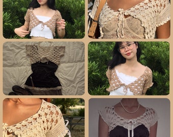 Heart Lace Cardigan - Etsy