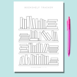 Bookshelf Book Tracker Printable Template Books to Read Book Bookshelf Book Tracker Printable Template Books to Read Book