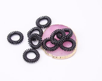 Hair Ties 9pk - Black | Pony Tail | Kids Hair Ties | Ponytail Holder | Small Hair Ties | Hair Accessories