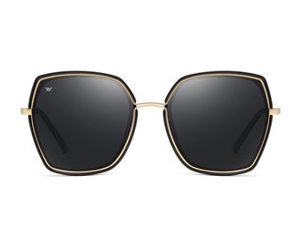 Oh So Glam - Black | Women Sunglasses | Oversized Sunglasses | Polarized Lenses Polarized Sunglasses | Eyewear | Fashion Accessories