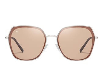 Frech - Braun | Damen Accessoires | Polarisierte Linsen | Brillen | Geschenk für Sie | Modeaccessoires | Damen Sonnenbrille