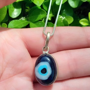 Super Trendy Engraved Evil Eye Chain Penadant Necklace | Evil Eye Protection Necklace | Evil Eye Protection for Girls and Boys