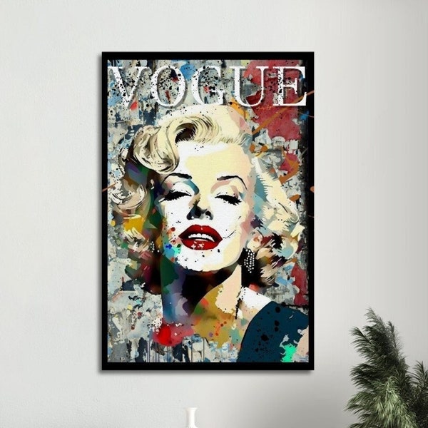 Marilyn Monroe VOGUE | Wanddruck | Wandbilder | Leinwand