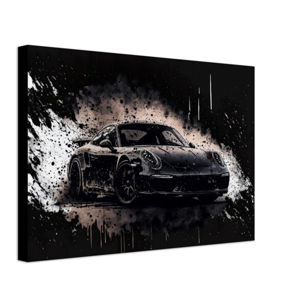 PORSCHE WALL ART | Playroom Art | Race Track Wall Printing Perfect For Wall Decoration | Minimalist Car Print Wall Art For Game Room Decor