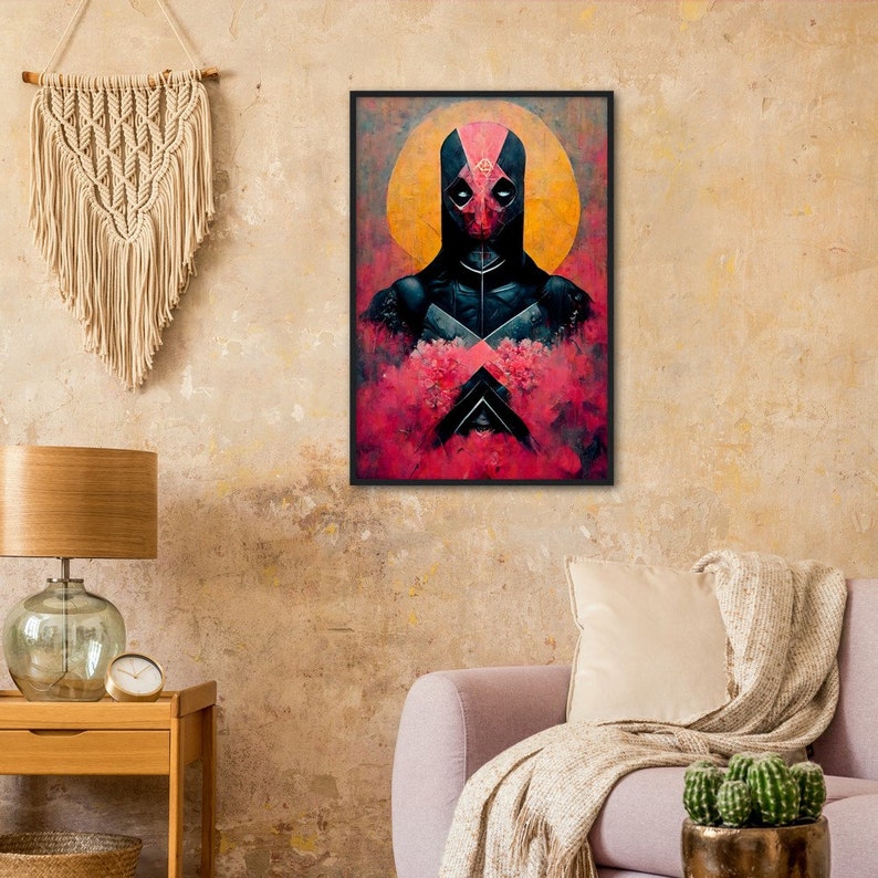 Deadpool Photo Frame Note Deadpool Poster With Frame Wall Art Poster Pharaoh Style - Etsy
