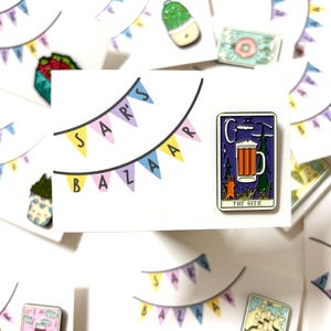 Emaille pin tarotkaart - het bier