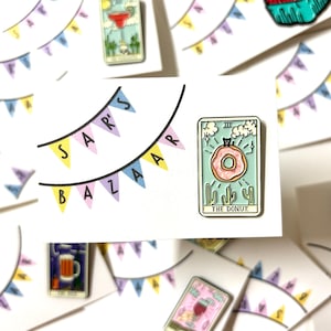 Emaille pin tarotkaart - de donut