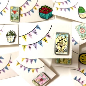 Tarot Karte Emaille Pin - die Pizza