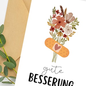 Glückwunschkarte Postkarte "Gute Besserung"
