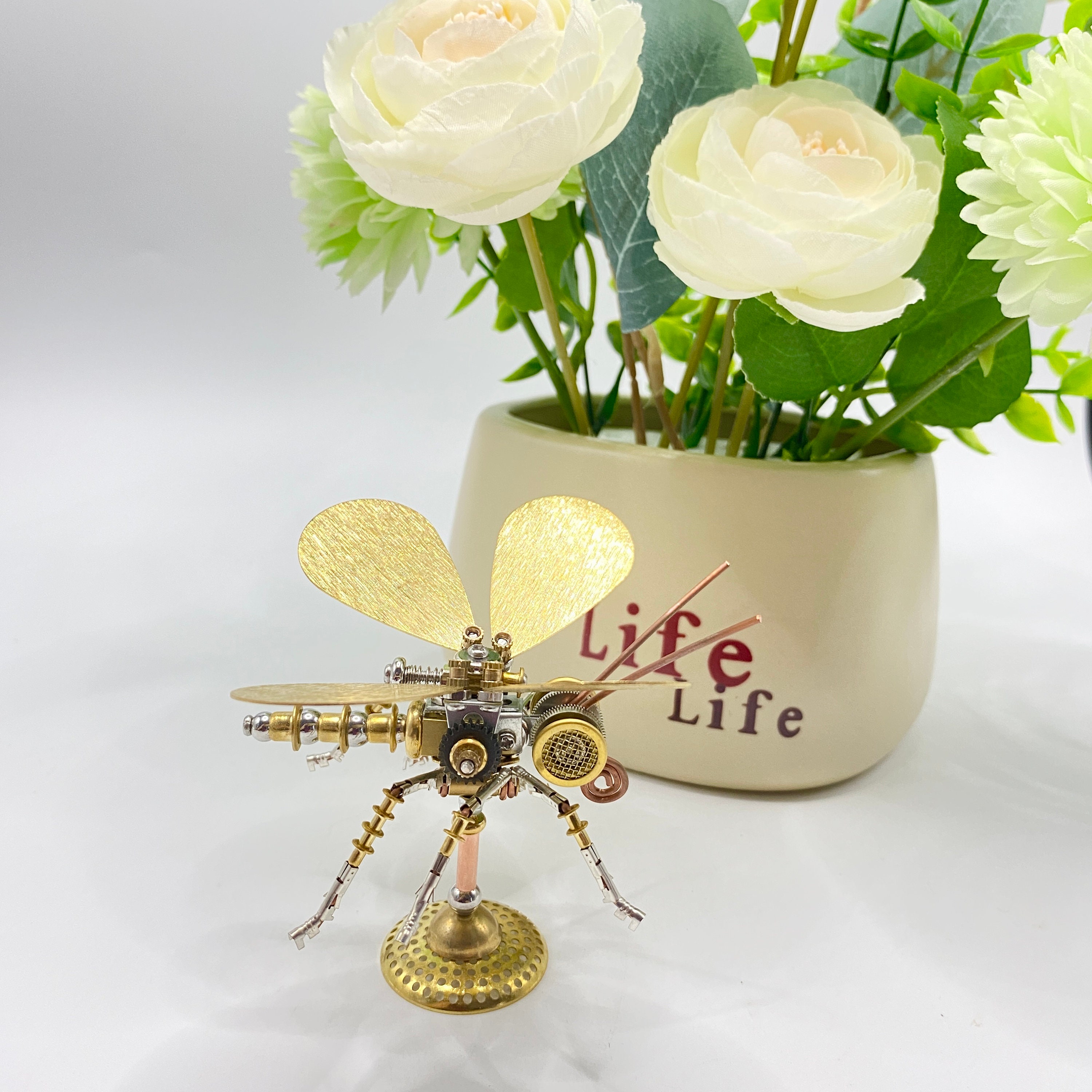 Steampunk mécanique insecte papillon sculpture en métal bricolage ...