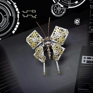 3D Metal Mechanical Butterfly Steampunk Insect  Model Kit  DIY Assembly Puzzle for Teens Creative STEM Project Creative Puzzle For TeenBoys