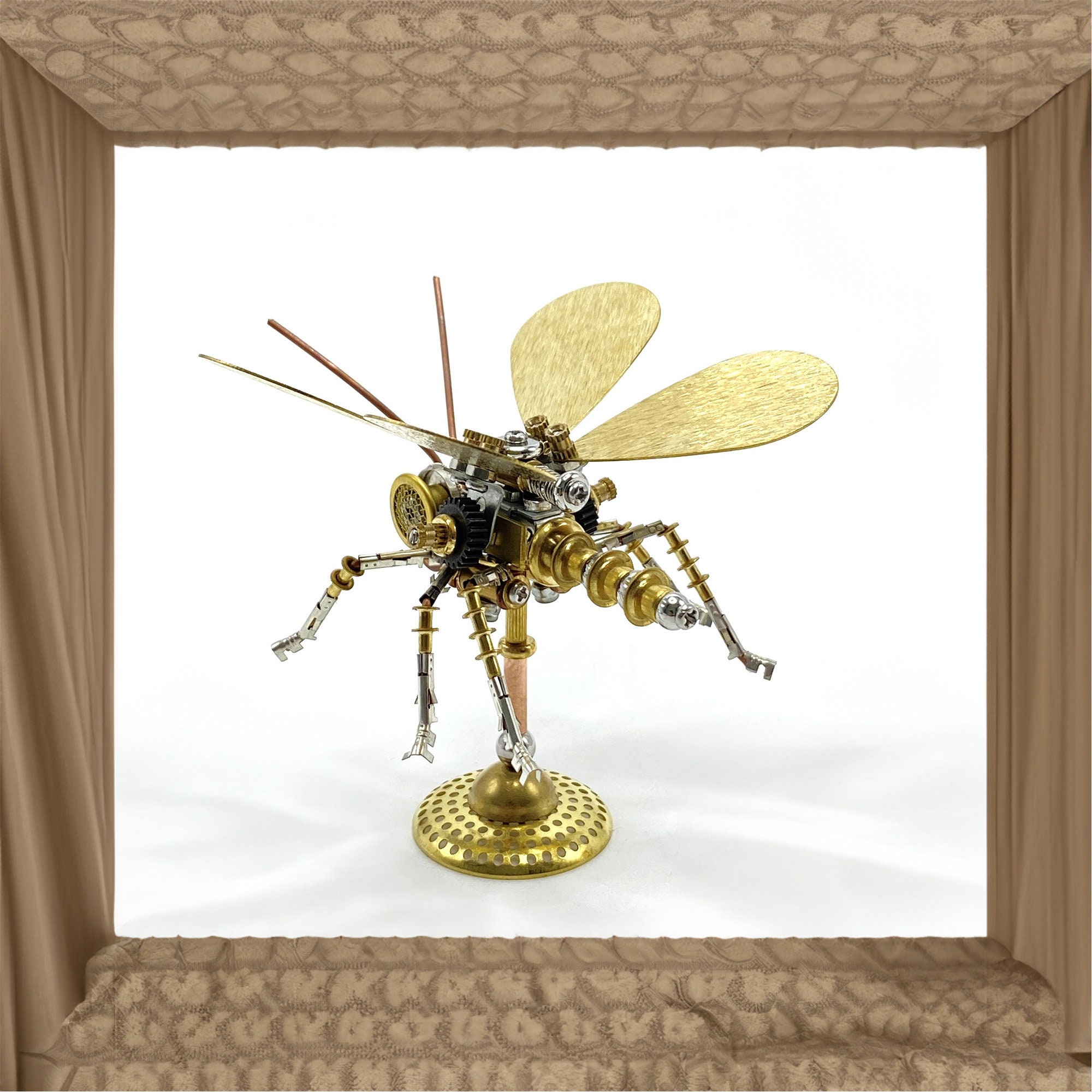 Steampunk mécanique insecte papillon sculpture en métal bricolage ...
