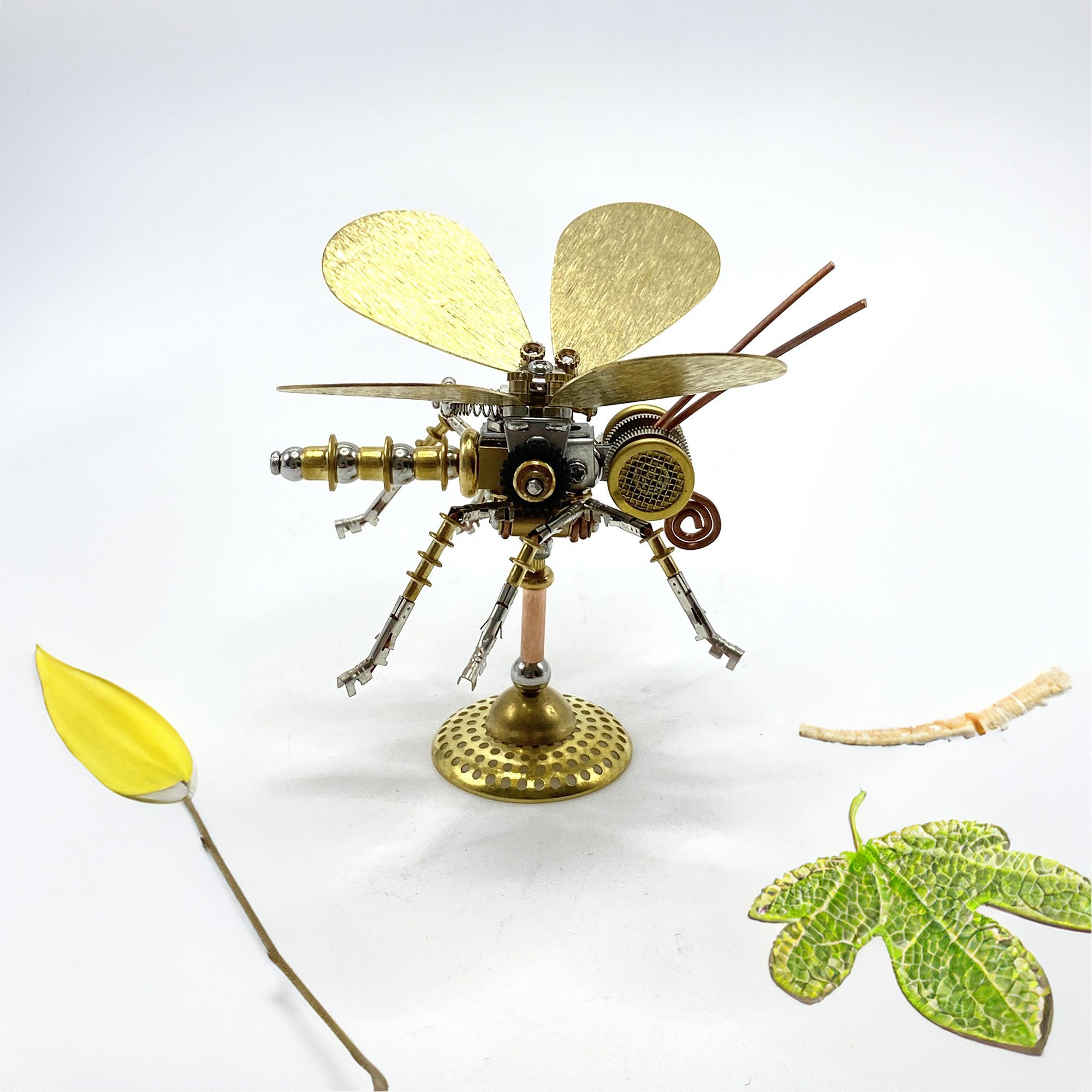 Steampunk mécanique insecte papillon sculpture en métal bricolage ...