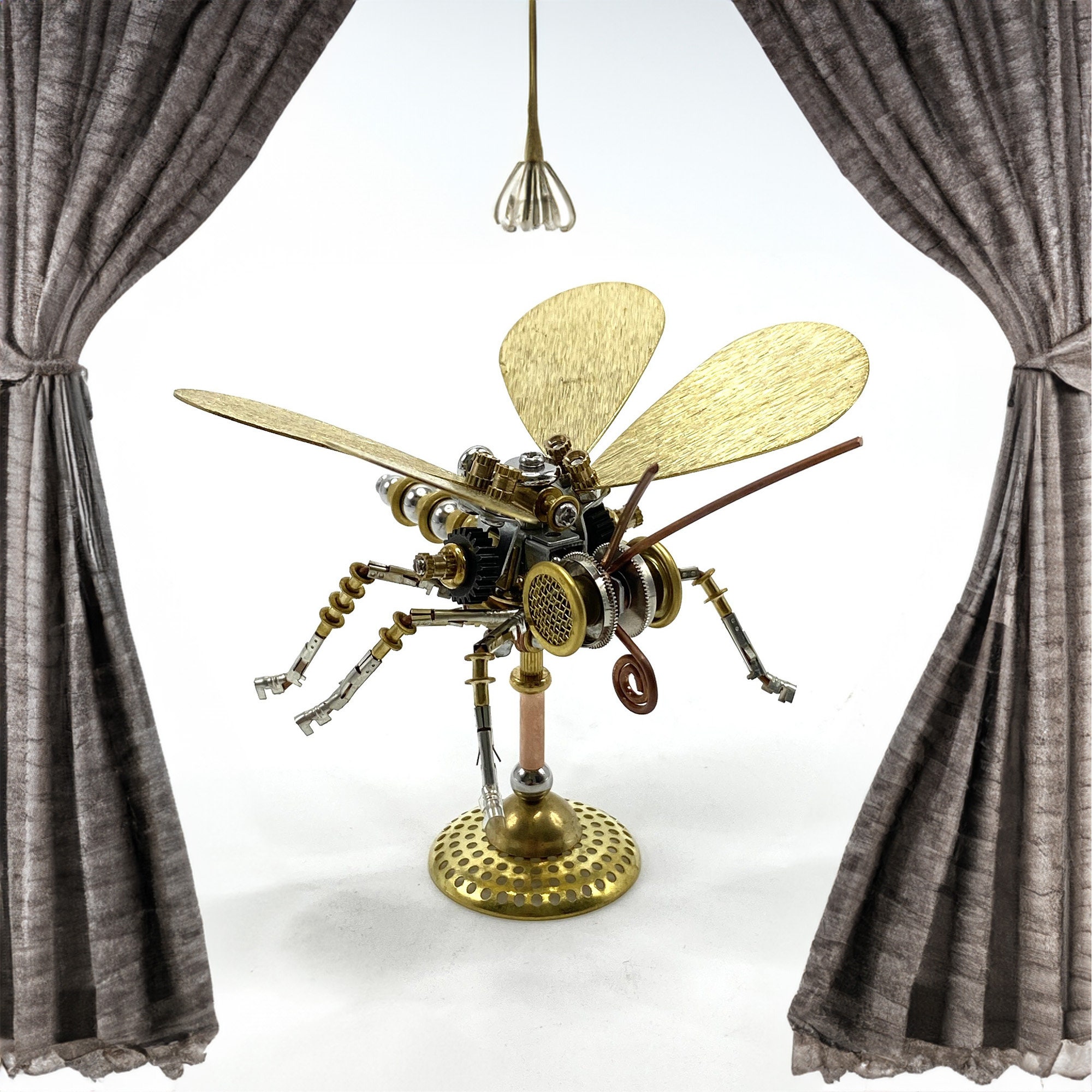 Steampunk mécanique insecte papillon sculpture en métal bricolage ...