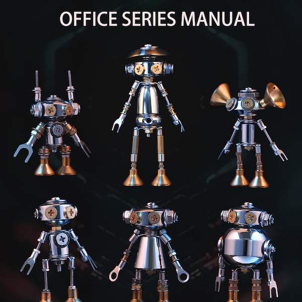 Steampunk Mechanical Robot | Office Series manual | Handmade Model Toys Figurines | Steampunk Art Sculpture Ornament |  Steampunk Figurine