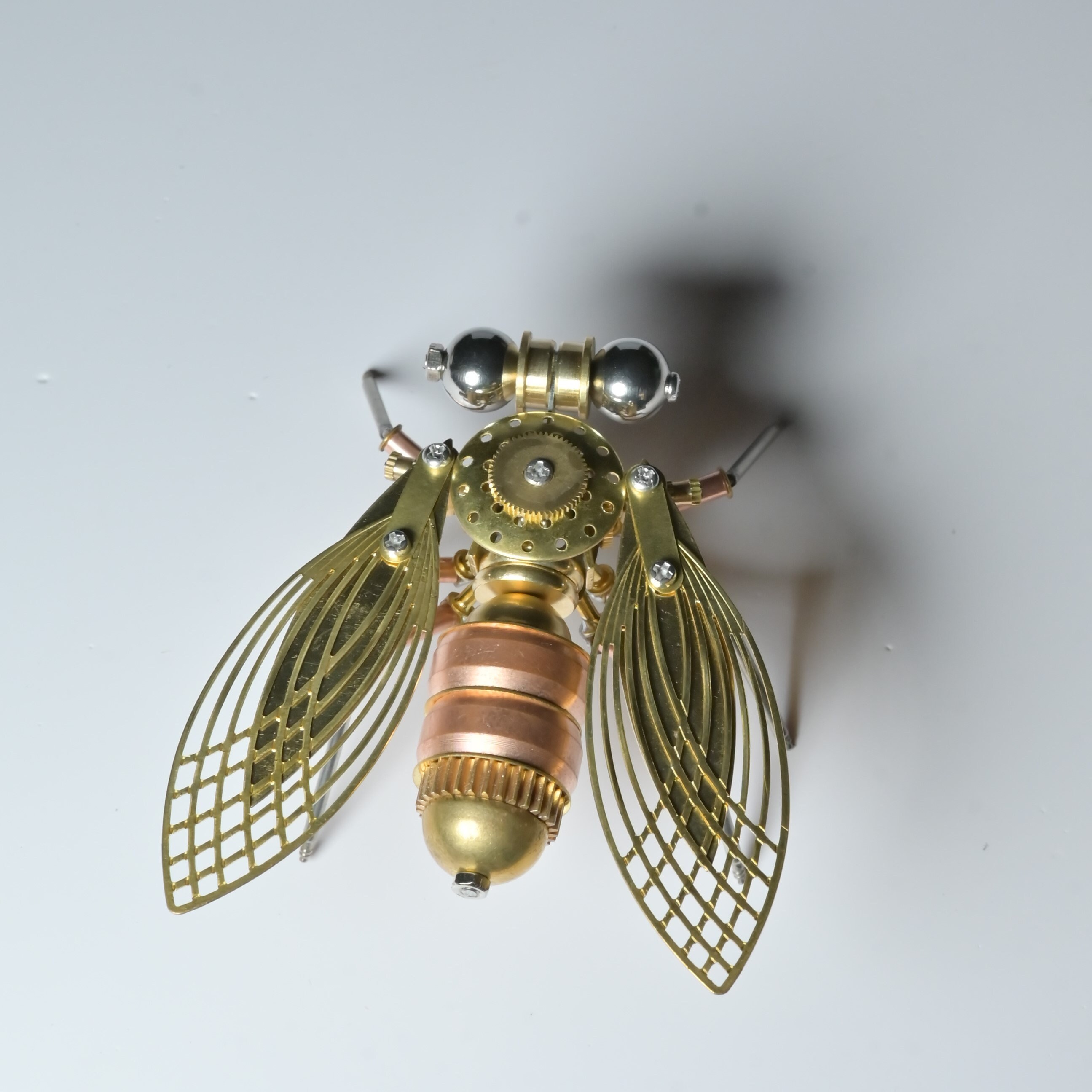 Sculpture d'insecte en métal steampunk, sculpture d'insecte mécanique ...