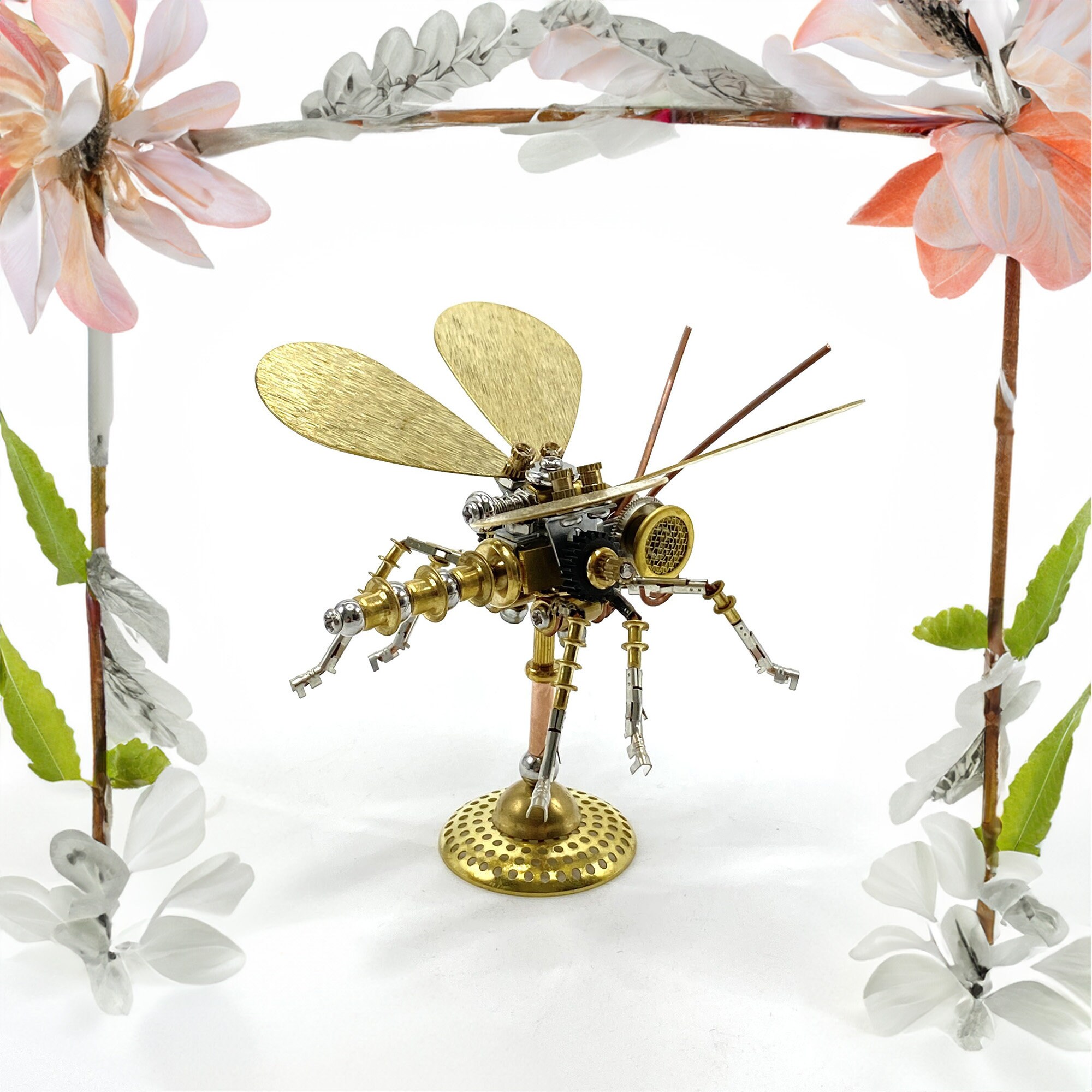 Steampunk mécanique insecte papillon sculpture en métal bricolage ...