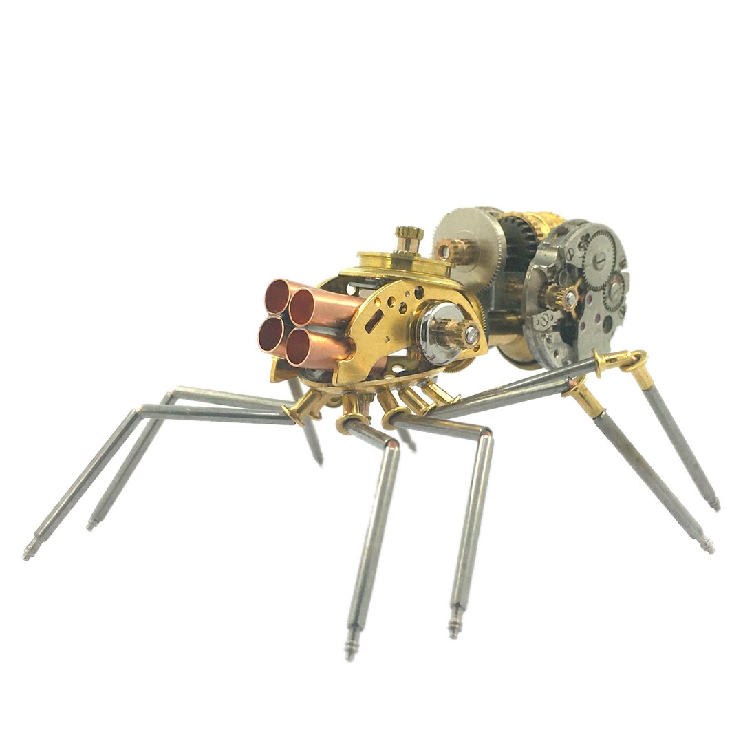 Steampunk mécanique insecte araignée tout métal insecte Figurine à la ...