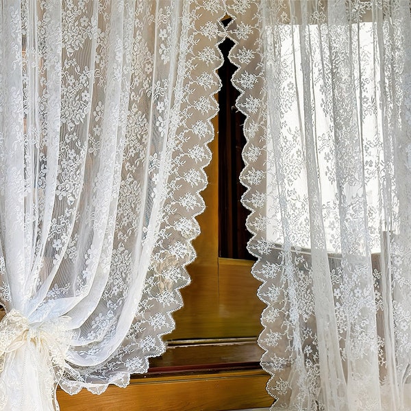 Sheer Lace Curtains - Etsy
