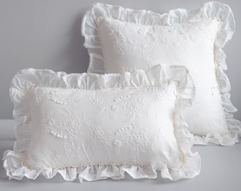 White lace pillows sale