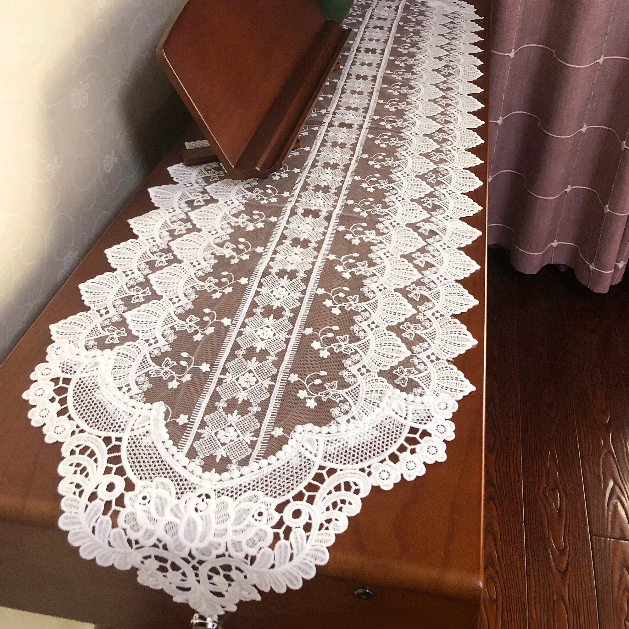 Lace Dresser Runner - Etsy
