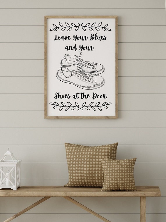 Leave Your Shoes at the Door Sign Cute No Shoes Printable for Shoe Free House Airbnb Shoes off Sign Etsy UK