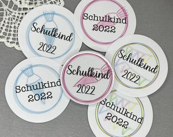 Buttons Schulkind / Kindergartenkind / Einschulung / Geburtstag / Geburtstagskind 58mm