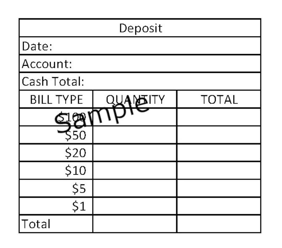 bank-deposit-slip-4-up-on-a-page-teller-slip-cash-breakdown-cash-slips-etsy