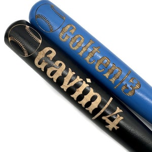Personalized Wooden PAINTED Engraved Full Size Baseball Bat
