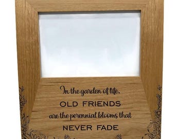 Custom Engraved Wood Photo Frame