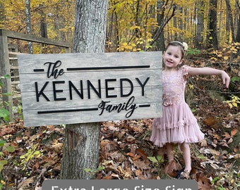 Custom Pallet Style Family Name Sign