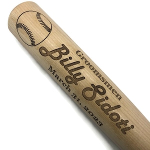 Personalized Wooden Engraved Full Size Baseball Bat