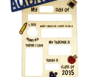 Personalized Wood First (or Last) Day of School Sign