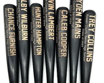 Personalized Wooden PAINTED Engraved Full Size Baseball Bat