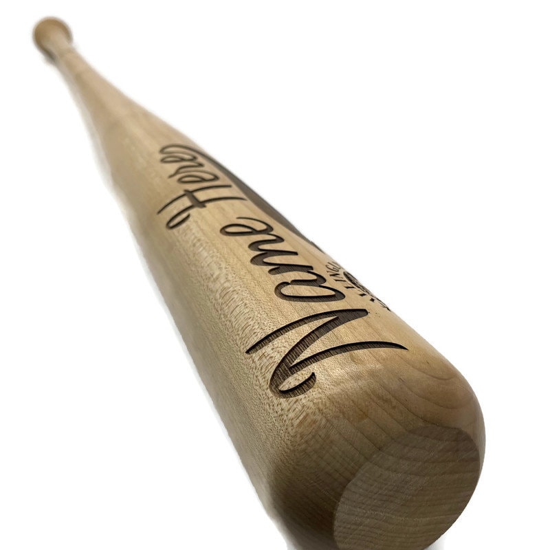 Personalized Wooden Engraved Full Size Baseball Bat Etsy