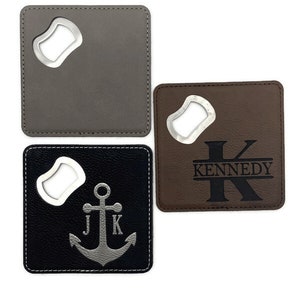 Coaster W/ BOTTLE OPENER - Impala - SET OF 2 Coaster W/ BOTTLE OPENER - Impala - SET OF 2