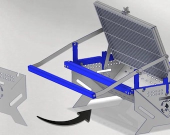 Archivo DXF para parrilla giratoria rotatoria – corte láser