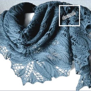 eBook Jill - German - Ajour-Lace-Shawl - Lace triangular scarf