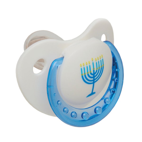 Hanukkah Baby Pacifier, First Baby Hanukkah Binky, Hanukkah Baby binky, Hanukkah Pacifier, Hanukkah Baby Gift, Custom Baby Gift, Holiday