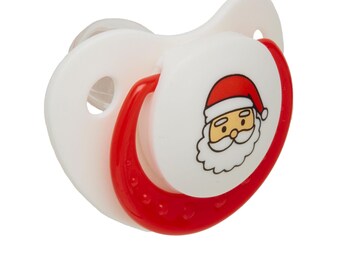 Chupete navideño para bebé, chupete con nombre personalizado, regalo navideño