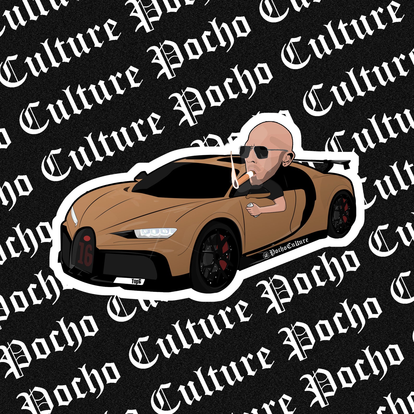 Andrew Tate / Bugatti Sticker Etsy